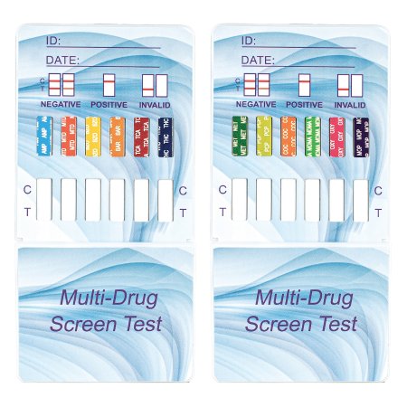 McKesson Consult - Drugs of Abuse Test 12-Drug Panel with Adulterants AMP, BAR, BZO, COC, mAMP/MET, MDMA, MOP, MTD, OXY, PCP, TCA, THC Urine Sample 25 Tests - 16-DTDC12P