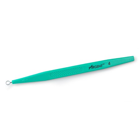 McKesson - Dermal Curette 5-1/2 Inch Length Flat Textured Handle 4 mm Tip Semi-Sharp Loop Tip - 16-DC4
