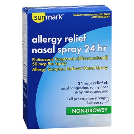 sunmark 24 Hour - Allergy Relief 50 mcg Strength Nasal Spray 72 Spray, Metered - 49348018235