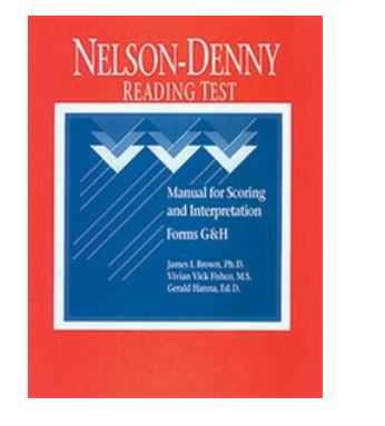 Proed NDRT: Nelson-Denny Reading Test—Manual for Scoring and Interpretation James I. Brown, Vivian Vick Fishco, Gerald S. Hanna -  13256
