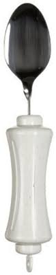 Maddak UBend-It Spoon Angled White Stainless Steel - 746190001