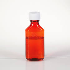 MedValue Amber Plastic Oval Medicine Bottles, 4 oz. - Case of 100 - 989638