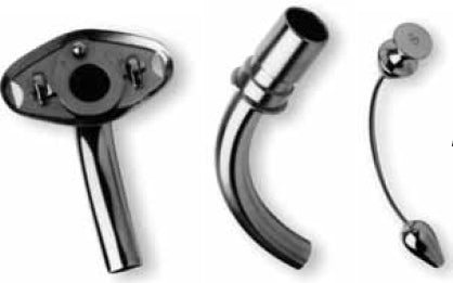 Premier Dental Products - Tracheostomy Tube Jackson Improved Regular Size 4 Uncuffed - 1034924