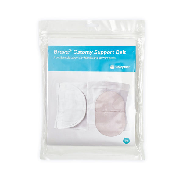 Coloplast Ostomy Support Belt Brava 4X-Large, 50 to 58 Inch Waist, White - 12009