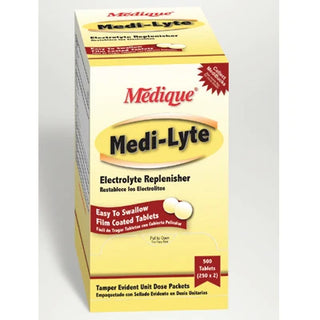 Medique Medi-Lyte Tablets - Medi-Lyte Electrolyte Replenishment Tablet, 2 Tablet Unit Dose Packet, 250/Box - 3033