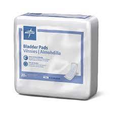 Medline Bladder Control Pads - Bladder Control Pads for Incontinence, Light, 2.75" x 9.75" - Bag of 20 - MSC325100