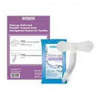 Sage Female External Urine Management System - Urine Management System, Female with Cleanup Cloths - Case of 40- 5452