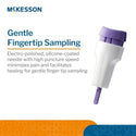 Mckesson Safety Lancet 28 Gauge Retractable Push Button Activation Finger - 16-PBSL28GX