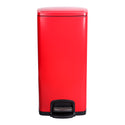 Mckesson Trash Can 32 Quart / 8 gal. Red Metal Square - 16-35267