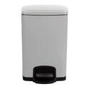 Mckesson Trash Can 20 Quart / 5 gal. White Metal Square - 16-35269