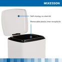 Mckesson Trash Can 20 Quart / 5 gal. White Metal Square - 16-35269