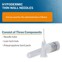 McKesson Hypodermic Needle 1/2 Inch Length 31 Gauge Thin Wall Without Safety - 16-N3105