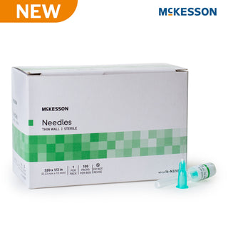 Mckesson Hypodermic Needle 1/2 Inch Length 32 Gauge Thin Wall Without Safety - 16-N3205