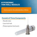 Hypodermic Needle McKesson 1/2 Inch Length 33 Gauge Thin Wall Without Safety - 16-N3305