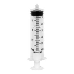 McKesson General Purpose Syringe 60 mL Luer Lock Tip Without Safety - 16-S60C