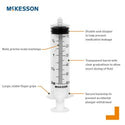 McKesson General Purpose Syringe 60 mL Luer Lock Tip Without Safety - 16-S60C