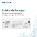 McKesson General Purpose Syringe 60 mL Luer Lock Tip Without Safety - 16-S60C