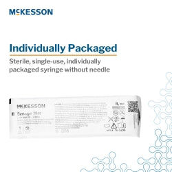 Mckesson General Purpose Syringe 20 mL Luer Lock Tip Without Safety - 16-S20C