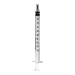 Mckesson General Purpose Syringe 1 mL Luer Slip Tip Without Safety - 16-S1CLS