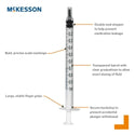 Mckesson General Purpose Syringe 1 mL Luer Slip Tip Without Safety - 16-S1CLS