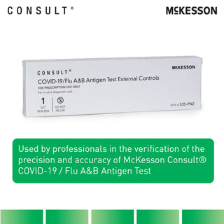 Mckesson Control Set COVID-19 / Flu A&B Antigen Test Positive Level / Negative Level 2 Swabs - 535-PN2 - 535-PN2