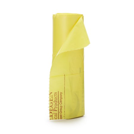 McKesson - Biohazard Laundry Bag 30 to 33 gal. Yellow Bag 8 X 23 X 41 Inch - 03-4707