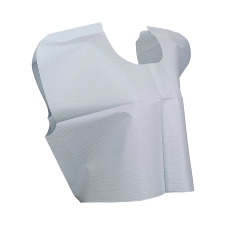 McKesson - Exam Cape Blue Front / Back Opening Without Closure Unisex - 18-852