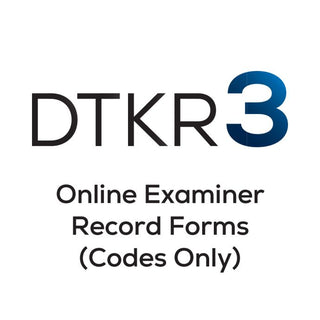Pro-ed DTKR-3 Online Examiner Record Forms (Codes Only)-  15084