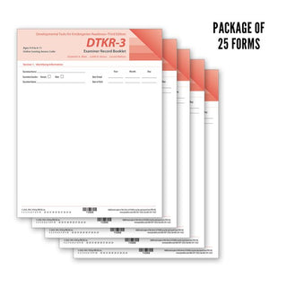 Pro-ed DTKR-3 Examiner Record Booklets (25) with Access Codes - 15088