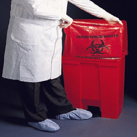 McKesson - Infectious Waste Bag 7 to 10 gal. Red Bag LLDPE 24 X 24 Inch - 03-4750