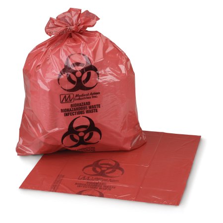 McKesson - Infectious Waste Bag 40 to 45 gal. Red Bag 40 X 46 Inch - 03-4543