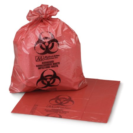 McKesson - Infectious Waste Bag 7 to 10 gal. Red Bag 24 X 24 Inch - 03-4550