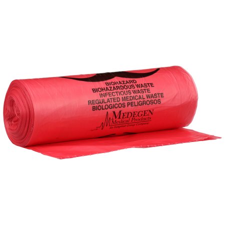 McKesson - Infectious Waste Bag 30 to 33 gal. Red Bag Polymer Film 33 X 40 Inch - 03-4401