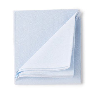McKesson - Stretcher Sheet Flat Sheet 40 W X 90 L Inch Blue Tissue / Poly Disposable - 18-928