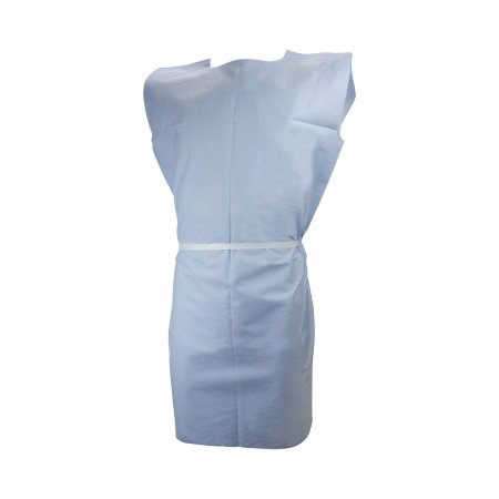 McKesson - Patient Exam Gown Medium Blue Disposable - 18-830