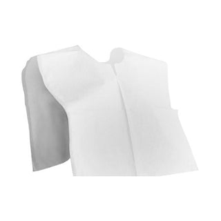 McKesson - Exam Cape White Open Sides Without Closure Unisex - 18-756
