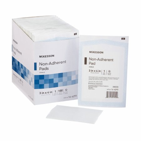 McKesson - Non-Adherent Dressing Nylon / Polyester 3 X 4 Inch Sterile - 16-4293