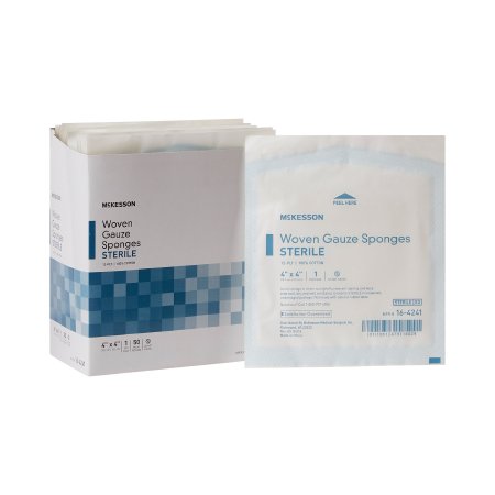 McKesson - Gauze Sponge Cotton 12-Ply 4 X 4 Inch Square Sterile - 16-4241