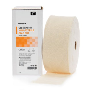 McKesson - Bias Cut Stockinette Cotton 4 Inch X 50 Yard Size 1 Beige NonSterile - 16-4B-450