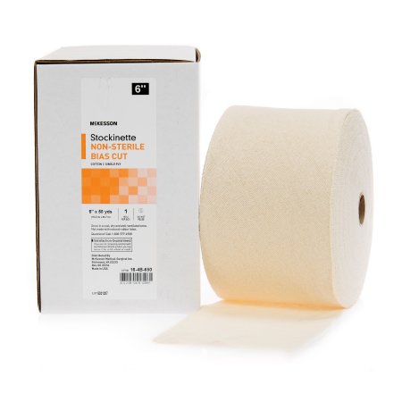 McKesson - Bias Cut Stockinette Cotton 6 Inch X 50 Yard Size 2 Beige NonSterile - 16-4B-650