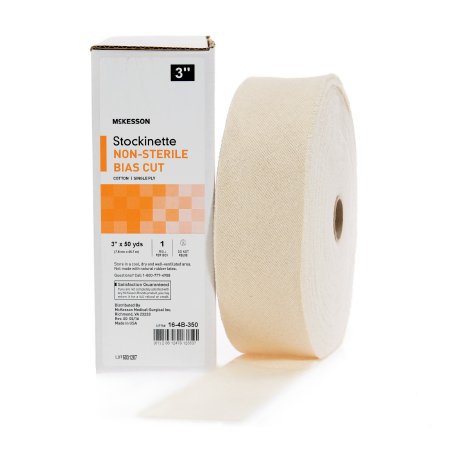 McKesson - Bias Cut Stockinette Cotton 3 Inch X 50 Yard Size 3 Beige NonSterile - 16-4B-350