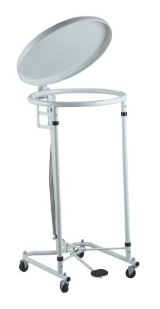 McKesson - Hamper Stand General Purpose Round Opening Foot Pedal Tilt-Top Lid - 81-33334