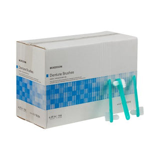 McKesson - Denture Brush 2-Sided Bristle Green - 16-TBDEN