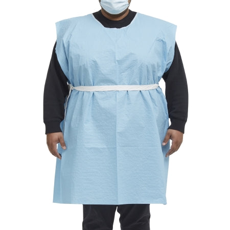 McKesson - Patient Exam Gown 3X-Large Blue Disposable - 18-918158