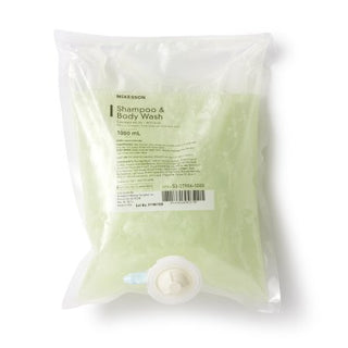 McKesson - Shampoo and Body Wash 1,000 mL Dispenser Refill Bag Cucumber Melon Scent - 53-27906-1000