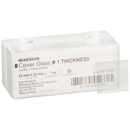 McKesson - Cover Glass Square No. 1 Thickness 22 X 22 mm - 16-7135