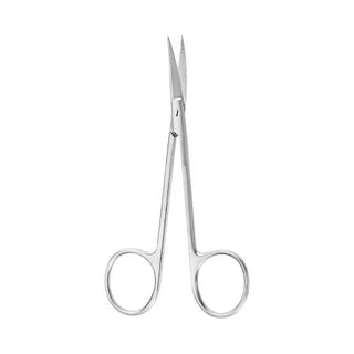 McKesson Argent - Iris Scissors 4 Inch Length Surgical Grade Stainless Steel Finger Ring Handle Sharp Tip / Sharp Tip - 43-1-107