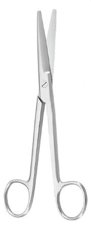 McKesson Argent - Dissecting Scissors Mayo 5-1/2 Inch Length Surgical Grade Stainless Steel NonSterile Finger Ring Handle Straight - 43-1-308