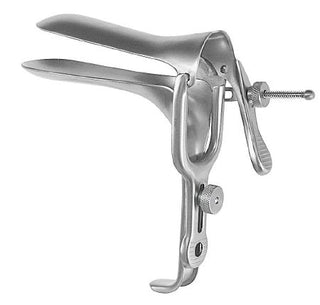 McKesson Argent - Vaginal Speculum Graves NonSterile Surgical Grade Stainless Steel Large Double Blade Duckbill Reusable Without Light Source Capability - 43-1-324