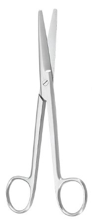 McKesson Argent - Dissecting Scissors Mayo 5-1/2 Inch Length Surgical Grade Stainless Steel NonSterile Finger Ring Handle Curved - 43-1-330